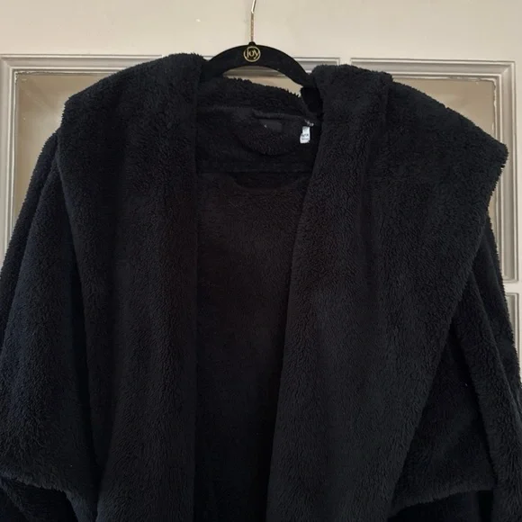 BumbleBella by Jill Martin black hooded sweater coat - Picture 3 of 5